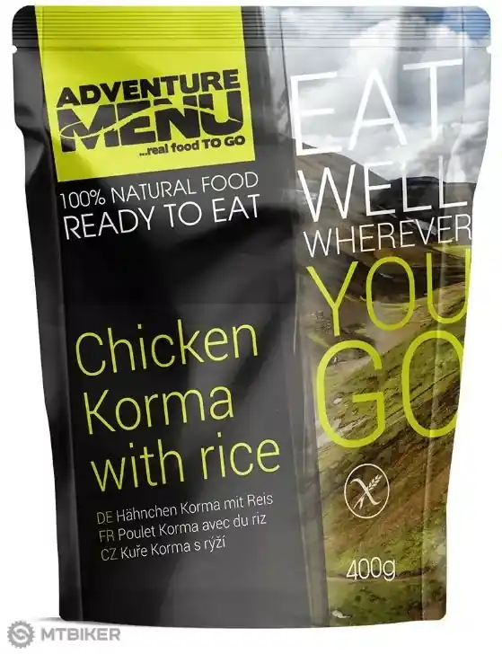Adventure Menu Kuřecí Korma s rýží, 400 g Víkendová Akce
