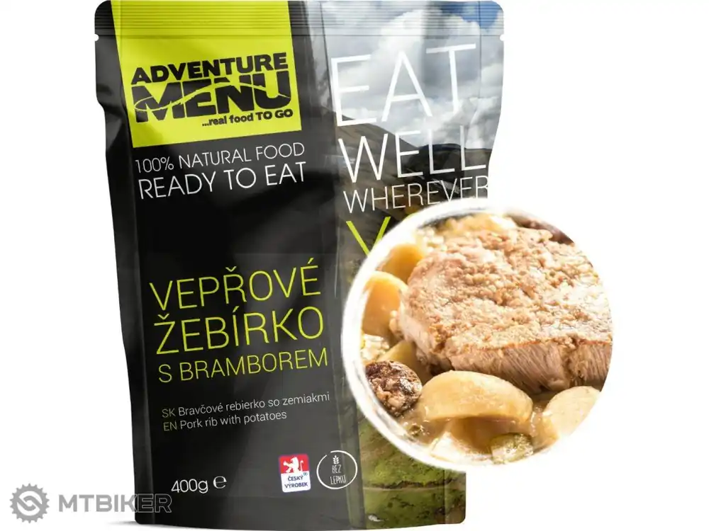 Aktuální Adventure Menu Vepřové žebírko s bramborami, 400 g