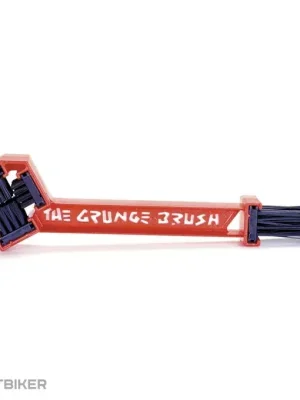 Originální Finish Line Grunge Brush čisticí kartáč na pohon, červený