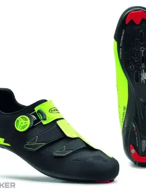 Northwave Phantom Carbon tretry, Black/Yellow Fluo Nízká Cena