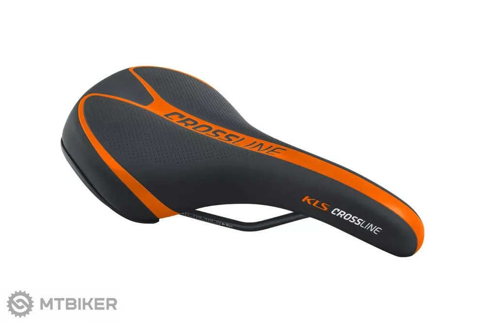 Kellys KLS CROSSLINE sedlo, 172 mm, oranžová Speciální Cena