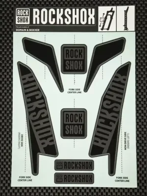 Rock Shox Decal Kit Stealth pro BoXXer/Domain Dual Crown Časově Omezené