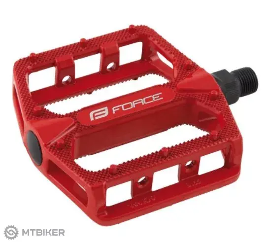 Ověřený FORCE BMX HOT platformové pedály, červené