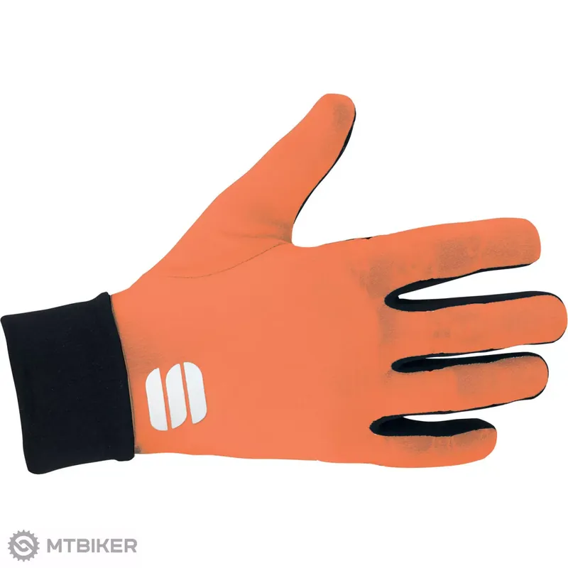 Must-Have Sportful Lycra race rukavice, černá/oranžová