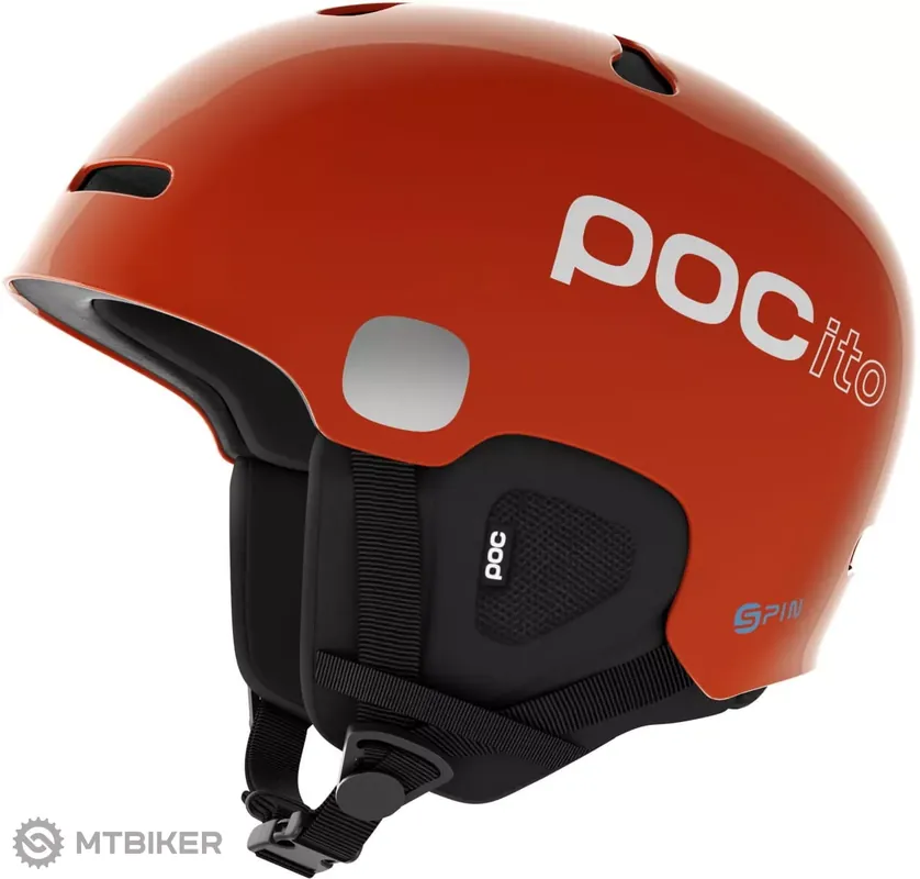 Finální Výprodej POC POCito Auric Cut Spin dětská přilba, fluorescent orange