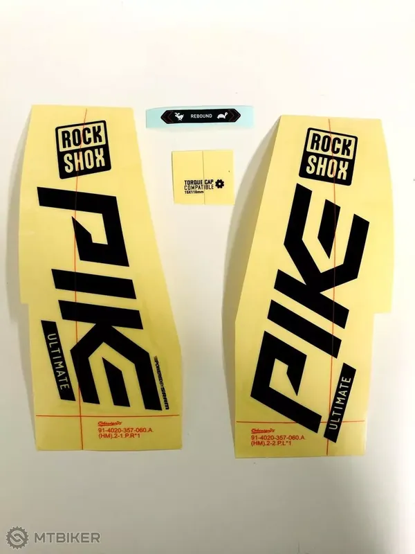 Ihned K Objednání RockShox sada polepů - PIKE ULTIMATE 27/29