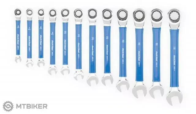 Akce Park Tool PT-MWR-SET sada metrických klíčů, očkoplochých s ráčnou