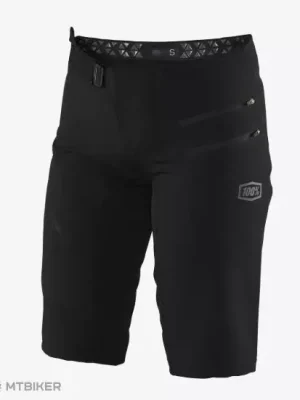 100% Airmatic Womens Shorts dámské kraťasy, černá Super Cena