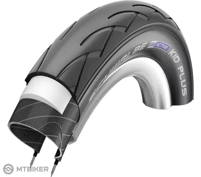 Schwalbe KID PLUS 12x1.75" PunctureGuard plášť na dětský kočárek, drát Nejlepší Volba