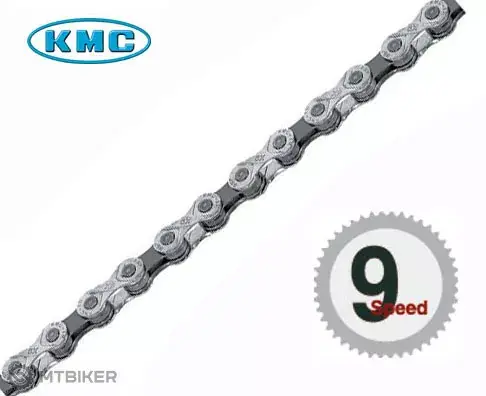 Oblíbený KMC X-9 řetěz, 9rychl., 116 článků