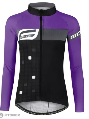 Top Prodej FORCE Square dámský dres, černý/fialový