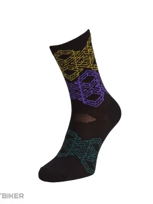 SILVINI Dogana ponožky, black/plum Značkový