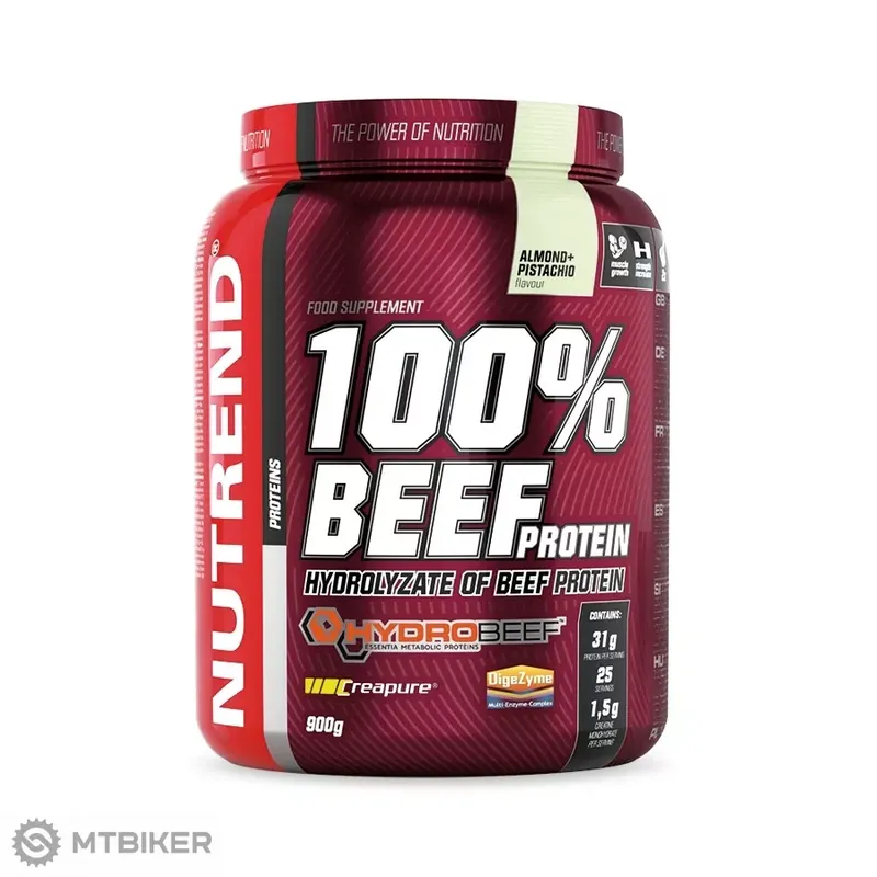 NUTREND 100% BEEF PROTEIN - mandle + pistácie 900 g Poslední Šance