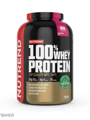 NUTREND 100% WHEY PROTEIN, malina Zlevněný
