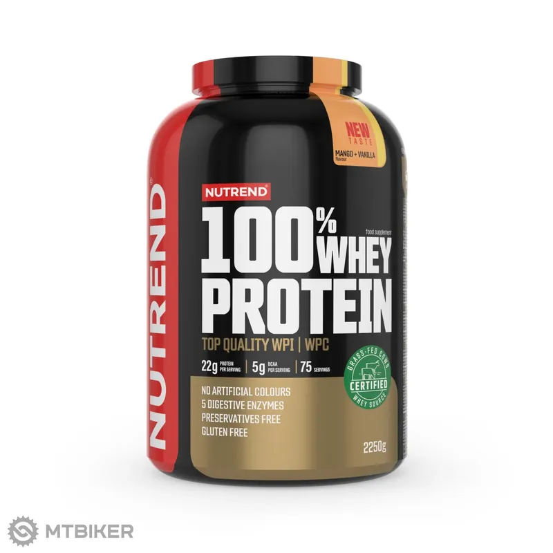 Akční Nabídka NUTREND 100% WHEY PROTEIN, mango + vanilka