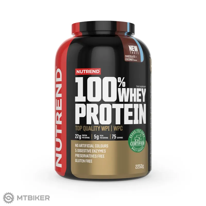 NUTREND 100% WHEY PROTEIN, čokoláda + kokos Nízká Cena