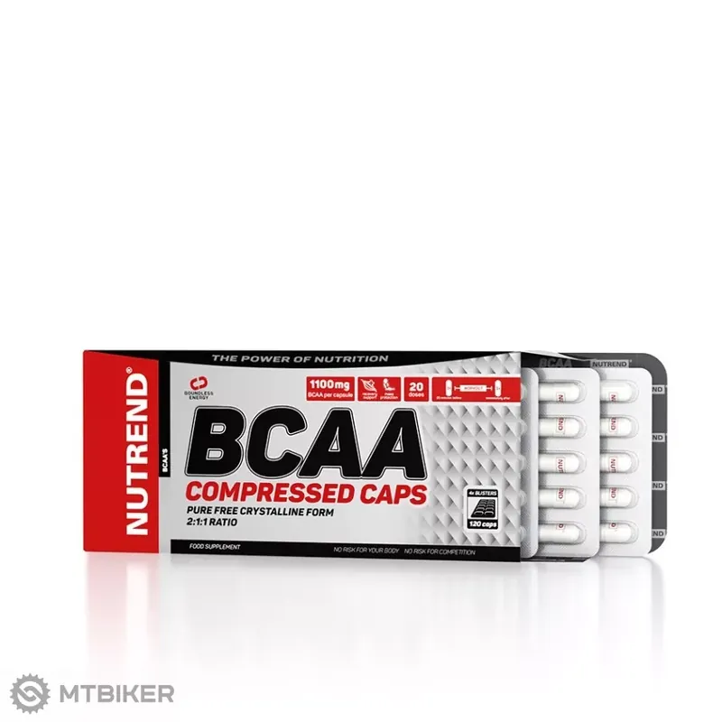 Horká Nabídka NUTREND BCAA COMPRESSED CAPS, 120 kapslí