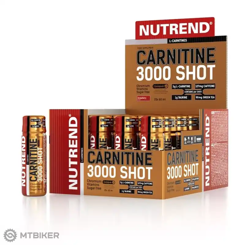 NUTREND CARNITINE 3000 Shot doplněk stravy Víkendová Akce