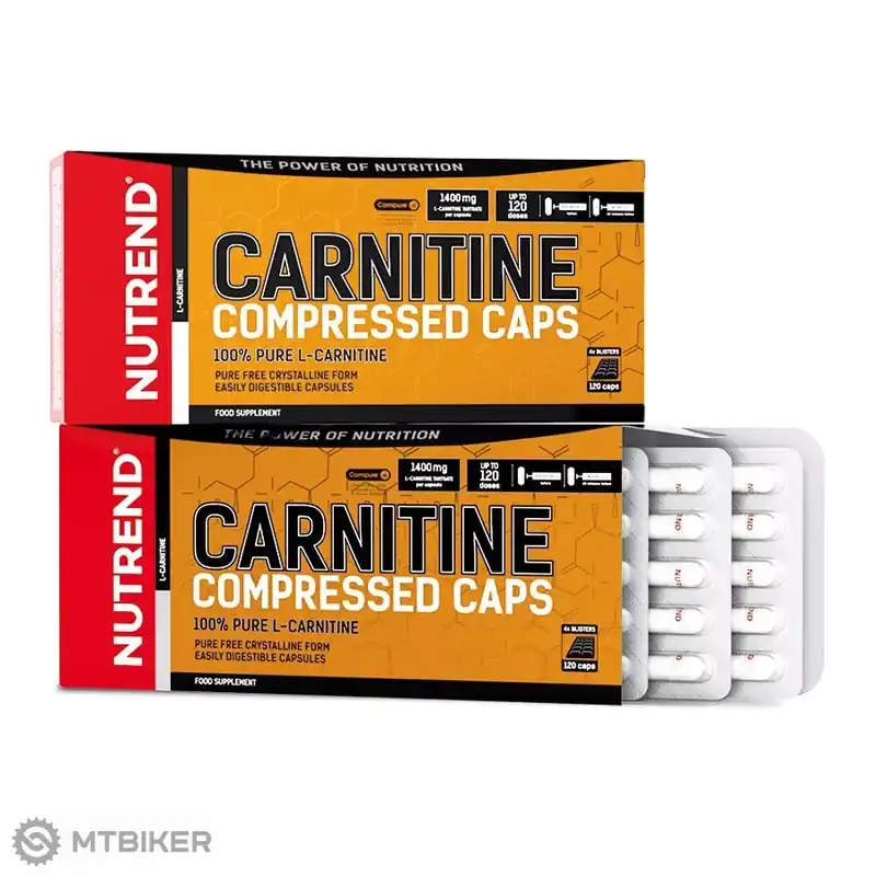 Akční Nabídka NUTREND Carnitine Compressed Caps výživový doplněk, 120 kapslí