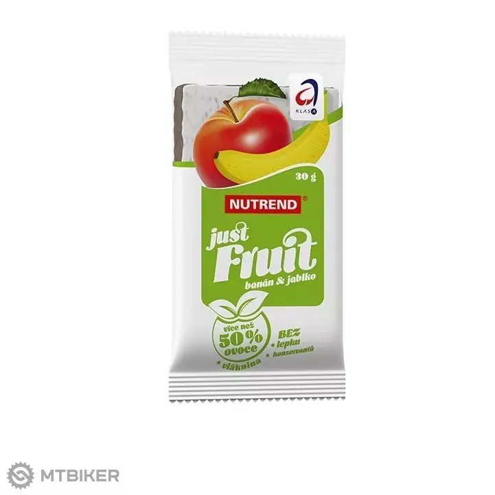 NUTREND just Fruit ovocná tyčinka, 30 g, banán + jablko Super Cena
