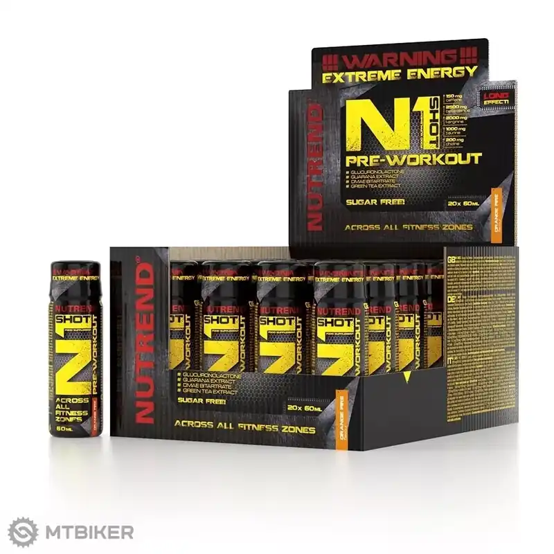 NUTREND N1 SHOT stimulant, orange fire Hit Sezóny