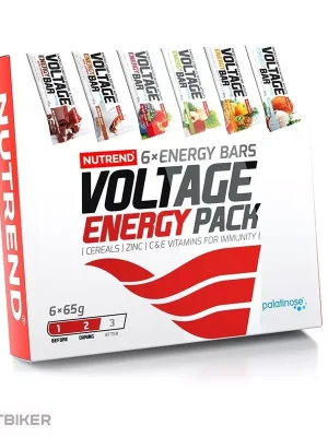 NUTREND VOLTAGE ENERGY BAR mix příchutí, 6 x 65 g Časově Omezené