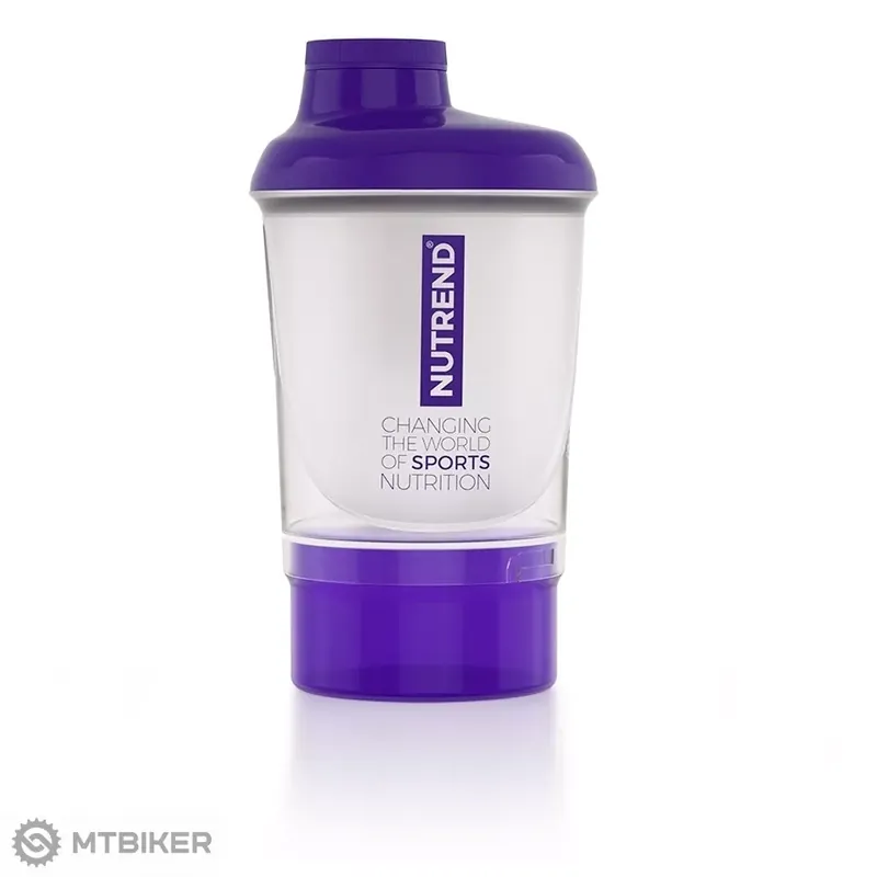 NUTREND šejkr, 300 ml + zásobník, fialová Bezpečná Platba