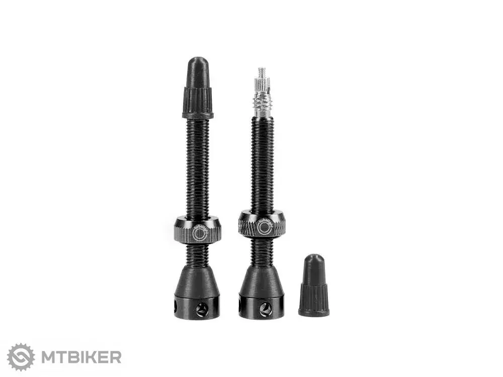 Tubolight Tubeless ventily 70 mm černé - pár Nízká Cena