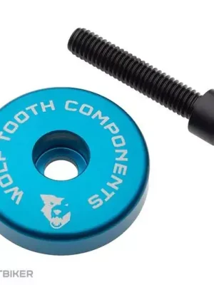 Wolf Tooth Ultralight víčko + 5 mm podložka, modrá Levný