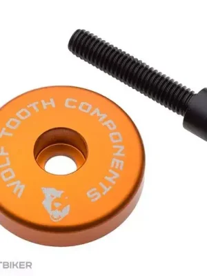 Cenově Výhodný Wolf Tooth Ultralight víčko + 5 mm podložka, oranžová
