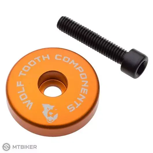 Cenově Výhodný Wolf Tooth Ultralight víčko + 5 mm podložka, oranžová