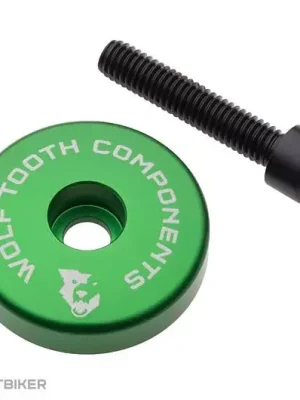 Časově Omezené Wolf Tooth Ultralight víčko + 5 mm podložka, zelená