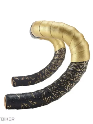 Sezónní Sleva Supacaz Super Sticky Kush Star Fade omotávka Gold Print/Gold Plugs
