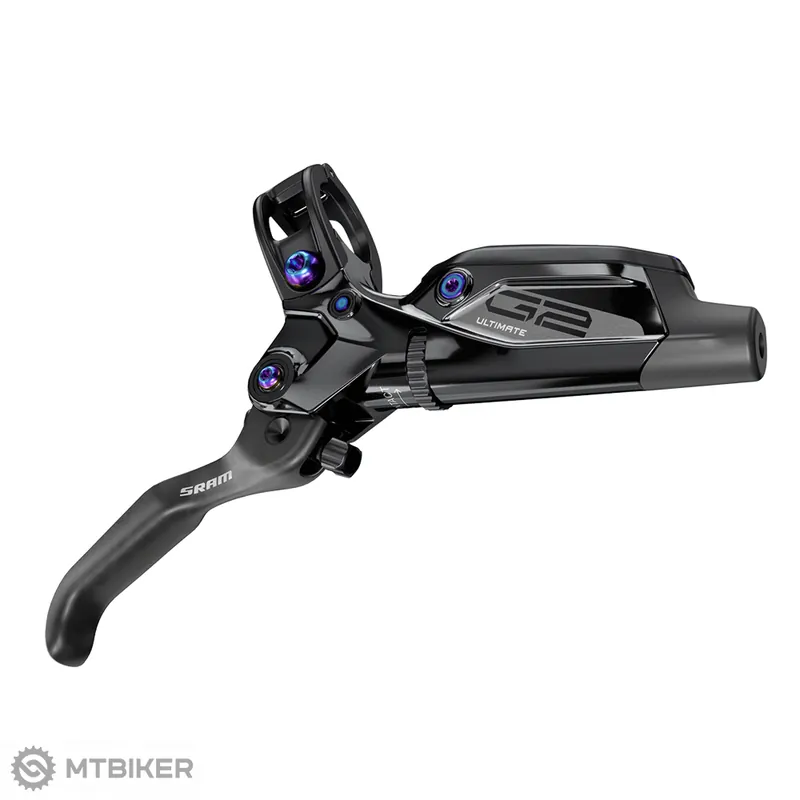 SRAM G2 Ultimate Carbon hydr. zadní brzda, 4-píst., Post Mount, had. 2 000 mm, s plotýnkami, black/rainbow Horká Nabídka