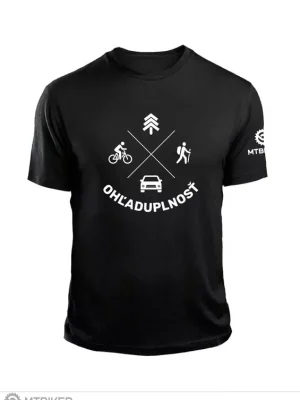 Poslední Šance MTBIKER OHLEDUPLNOST tričko, černé