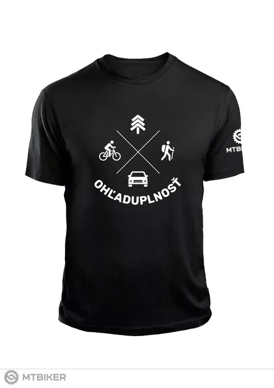 Poslední Šance MTBIKER OHLEDUPLNOST tričko, černé