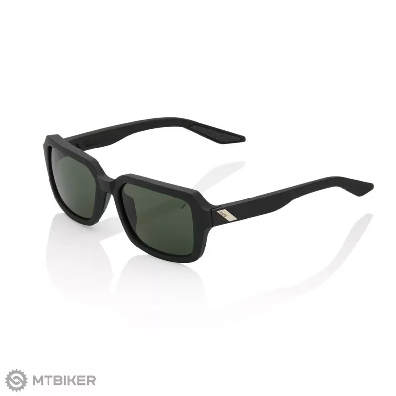 100% Rideley brýle, soft tact black/Grey Green Lens Finální Výprodej