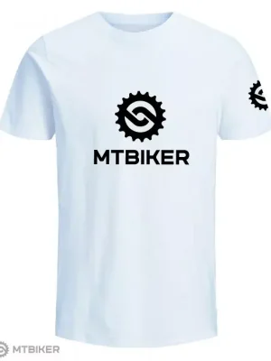 Top Prodej MTBIKER LOGO 2 tričko, bílé
