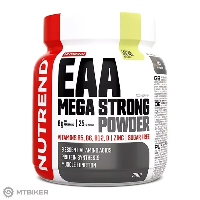 Akční Cena NUTREND EAA MEGA STRONG POWDER, 300 g, lemon ice tea