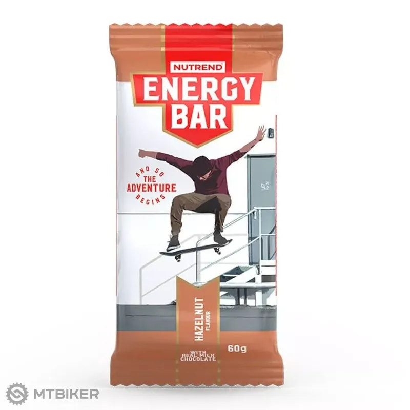 Super Cena NUTREND ENERGY BAR energetická tyčinka, 60 g, lískový ořech