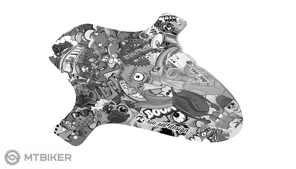 Akční Nabídka Rie Sel design Kol oss přední blatník, 26"-29", Stickerbomb Eyecatcher UltraBlack