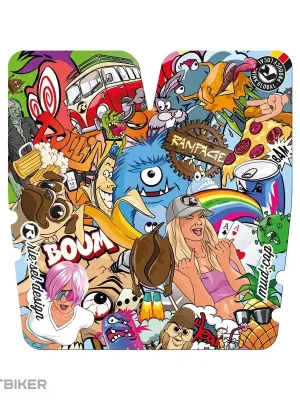 Pouze Dnes Rie Sel design kšilt RIESEL Mud Cap Stickerbomb Eyecatcher
