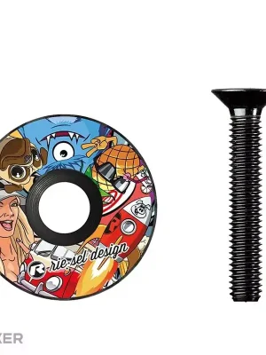 Rie Sel design karbonové víčko, stickerbomb eyecatcher Must-Have