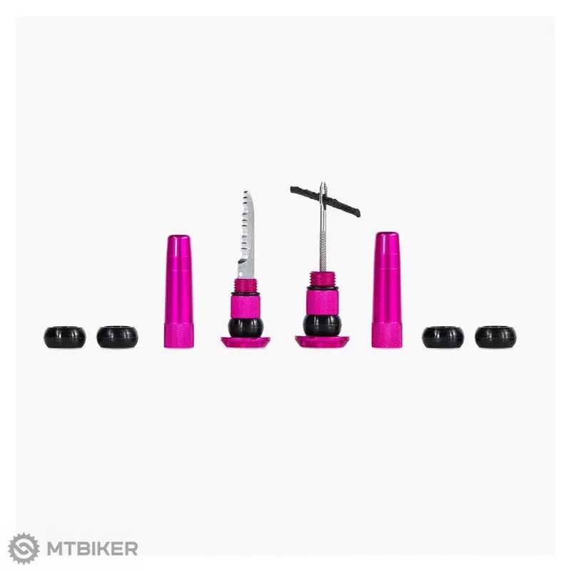 Pouze Dnes Muc-Off Stealth Tubeless Puncture Plug opravná sada do řidítek, růžová
