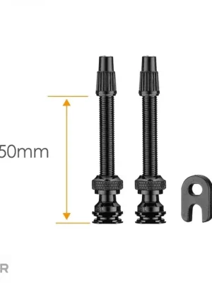 CICLOVATION bezdušové ventily 50 mm, 2 ks, černá Novinka