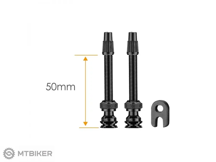 CICLOVATION bezdušové ventily 50 mm, 2 ks, černá Novinka