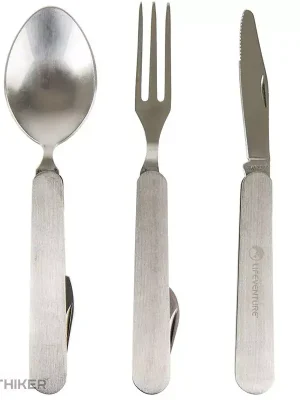 Lifeventure Knife Fork Spoon Set - Folding slaďovací příbor Super Cena