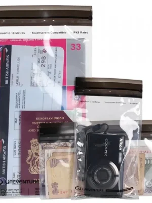 Autentický Lifeventure DriStore LocTop Bags - Valuables voděodolné obaly, třídílný set