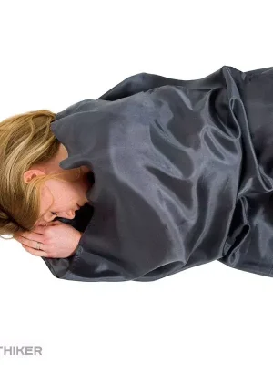 Ověřený Lifeventure Silk Sleeping Bag Liner spací pytel, grey mummy