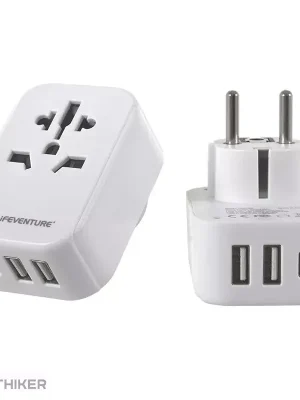 Poslední Šance Lifeventure World to Europe cestovní adaptér s USB